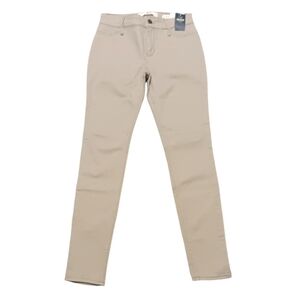 HOLLISTER WOMEN'S KHAKI SIZE 24×28 LOW RIZE SUPER SKINNY JEGGINGS.